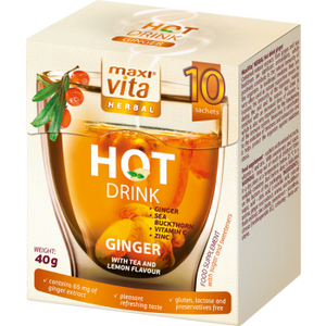 MAXI VITA HERBAL HOT DRINK TEA & LEMON FLAVOUR 40G