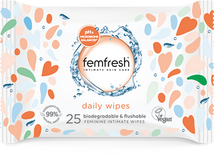 FEMFRESH DAILY WIPES X 25 PIECES
