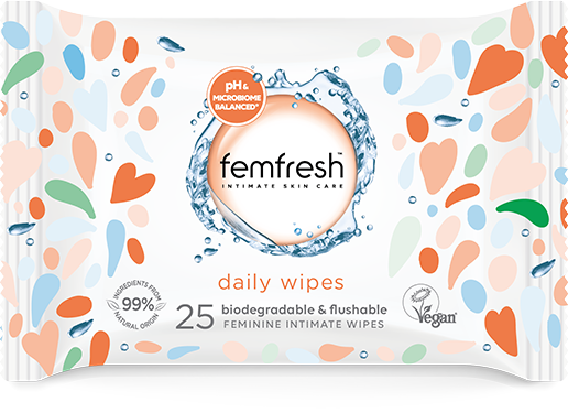 FEMFRESH DAILY WIPES X 25 PIECES