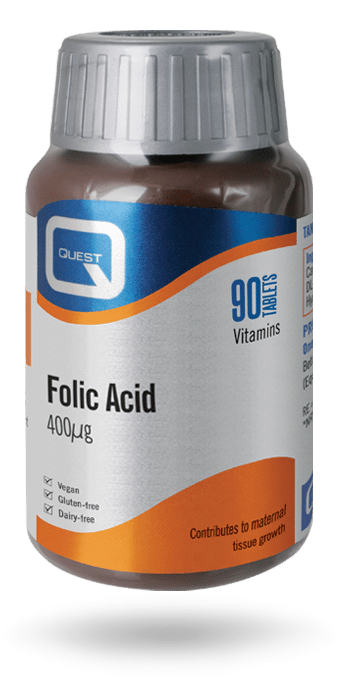 QUEST FOLIC ACID 400UG X 90 TABLETS