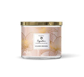 WOODBRIDGE SIGNATURE FRAGRANCE COLLECTION CANDLE GOLDEN ORCHIDS 410G