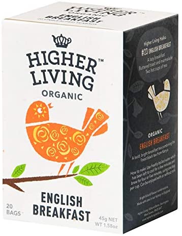 HIGHER LIVING ENGLISH BREAKFAST TEA X 20 BAGS