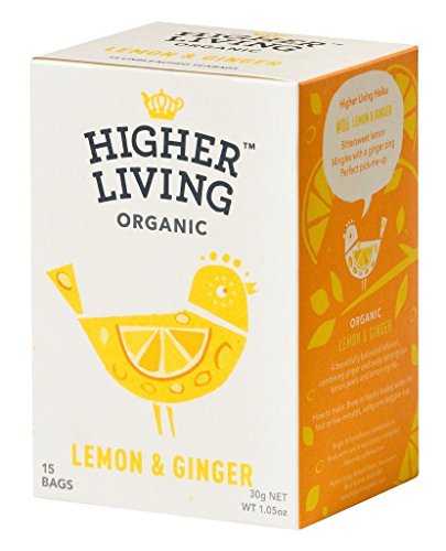 HIGHER LIVING ORGANIC LEMON & GINGER TEA