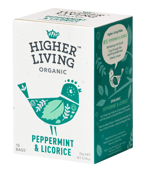 HIGHER LIVING ORGANIC PEPPERMINT & LICORICE