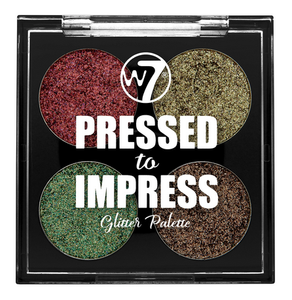 W7 PRESSED TO IMPRESS GLITTER PALETTE IN VOGUE