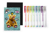 TRI-COASTAL K30055-30709 PASTEL GEL PEN SET WITH BLACK PAGES