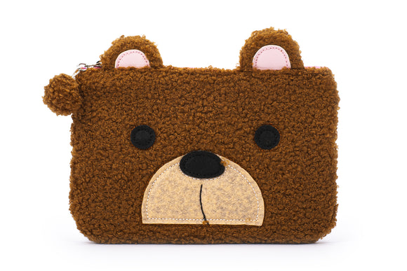 TRI-COASTAL K30254-A847Y FURRY BEAR SMALL POUCH