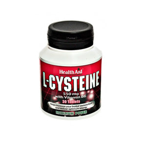 HEALTH AID L-CYSTEINE 550MG + VITAMINB6 30 TABS