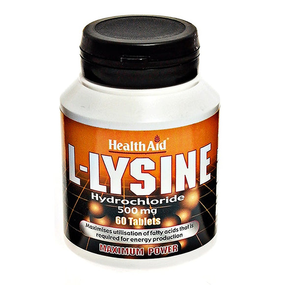HEALTH AID L-LYSINE HCL 500MG