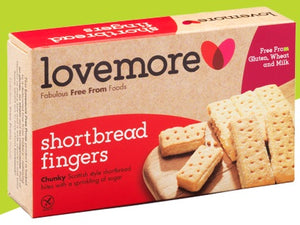 LOVEMORE GLUTEN FREE SHORTBREAD FINGERS