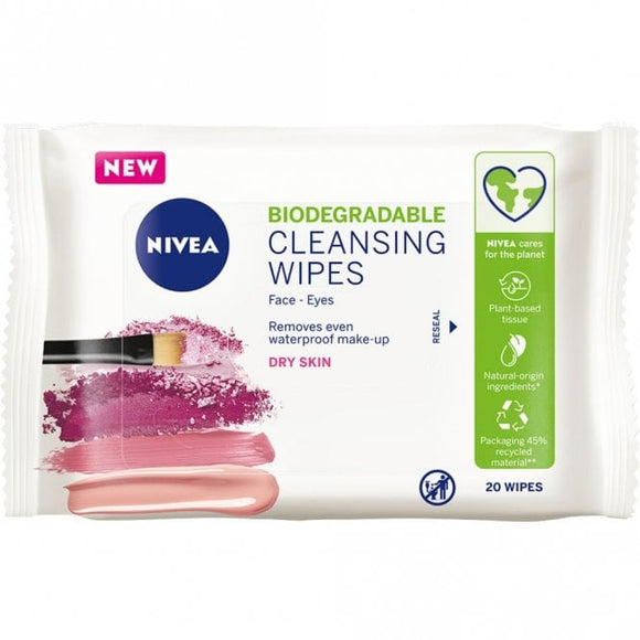 NIVEA CLEANSING WIPES FOR DRY SKIN X 20