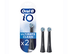 ORAL B POWER BRUSH HEAD IO ULTIMATE CLEAN BLACK X 2