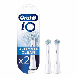 ORAL B POWER BRUSH HEAD IO ULTIMATE CLEAN WHITE X 2