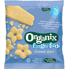 ORGANIX FINGER FOODS CHEESE STARS 20G