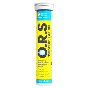 ORS HYDRATION TABELTS LEMON FLAVOUR X24