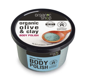 EUROBIO ORGANIC SHOP 2615E OLIVE CLAY BODY POLISH 250ML