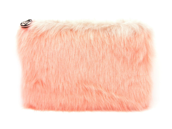 W7 FURRY BAG LARGE CORAL