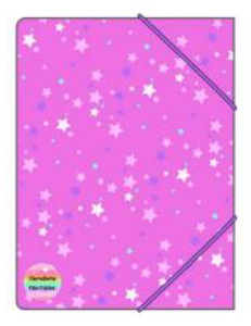 TRI-COASTAL K10400-30343 PINK A4 STARS FOLDER