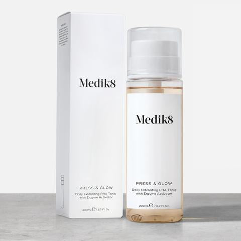 MEDIK8 PRESS & GLOW DAILY EXFOLIATING PHA TONIC WITH ENZYME ACTIVATOR 200ML