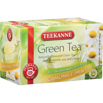 TEEKANNE GREEN TEA CAMOMILE MINT X 20 BAGS