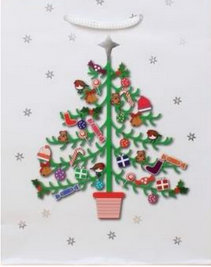 GIFT BAG 1250 MEDIUM CHRISTMAS TREE