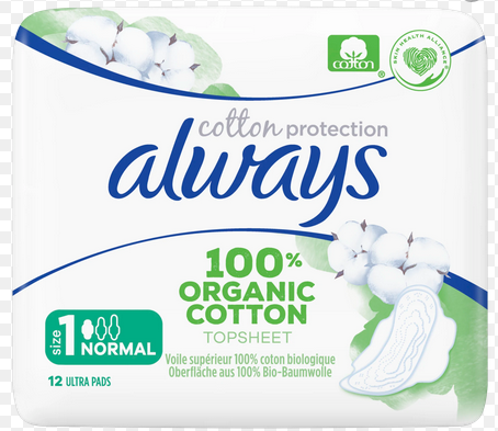 ALWAYS ORGANIC COTTON LONG X 10