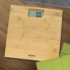 SALTER ELECTRONIC BAMBOO BATH WEIGHING SCALE