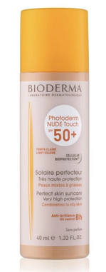 BIODERMA PHOTODERM NUDE TOUCH SPF 50+ LIGHT COLOR 40ML