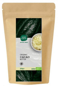 GOOD EARTH ORGANIC CACAO BUTTER 150G