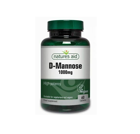NATURE'S AID D-MANNOSE HIGHT POTENCY 1000MG X 60 TABLETS