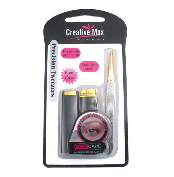 CREATIVE MAX 11644 GOLD TIPPED PRECISION TWEEZERS