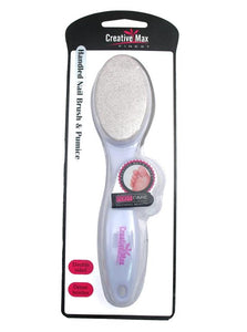 CREATIVE MAX 11653 HANDLED NAIL BRUSH & PUMIC