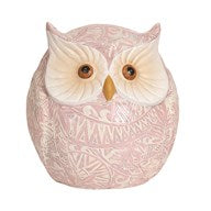 STRAITS 27959 PINK DECORATIVE OWL 12.5CM