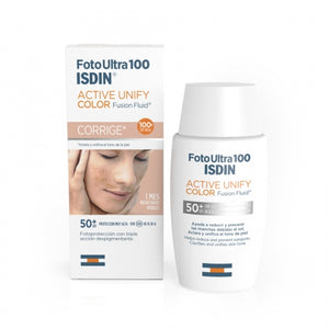 ISDIN FOTOTULTRA 100 ACTIVE UNIFY COLOR CORRECTS SPF50+ 50ML