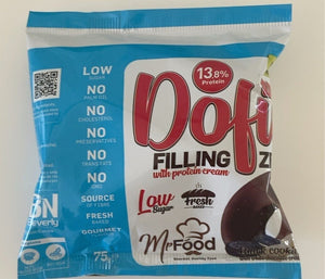 MR FOOD DOFIT DOUGNUT FILLED WITH BLACK COOKIES WHITE CHOCOLATE CREAM 75G