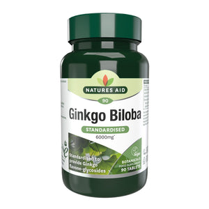 NATURES AID GINKGO BILOBA 6000MG X 90 TABLETS