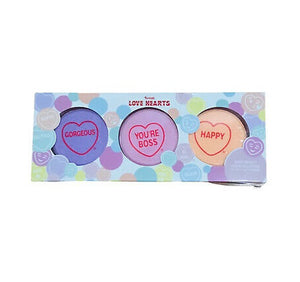 LOVE HEARTS SML5248A BATH FIZZERS SET X 3 PACK