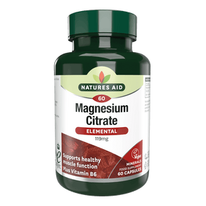 NATURES AID MAGNESIUM CITRATE ELEMENTAL 119MG X 60 CAPSULES