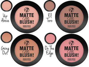 W7 MATTE ME BLUSH UP ABOVE