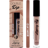 W7 DOUBLE DIP SKINNY LIPPING MATTE DUO OFF THE WALL