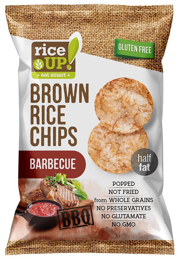 RICE UP BROWN RICE CHIPS BARBECUE 25G