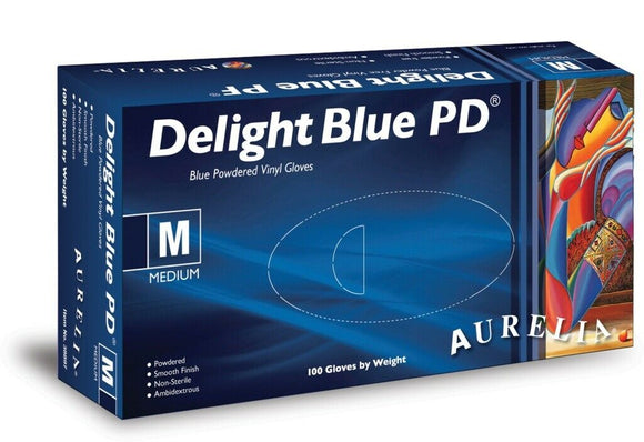 AURELIA DELIGHT BLUE GLOVES X100 S