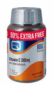 QUEST VITAMIN C 1000MG X 90 TABLETS 50% EXTRA FREE