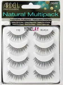 ARDELL EYELASHES NATURAL MULTIPACK 110 BALCK X 4 PACK