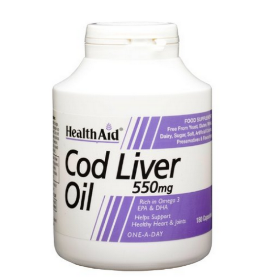 HEALTH AID COD LIVER OIL 550MG