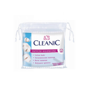CLEANIC 0104 COTTON BUDS IN PLASTIC BAG X 160PCS