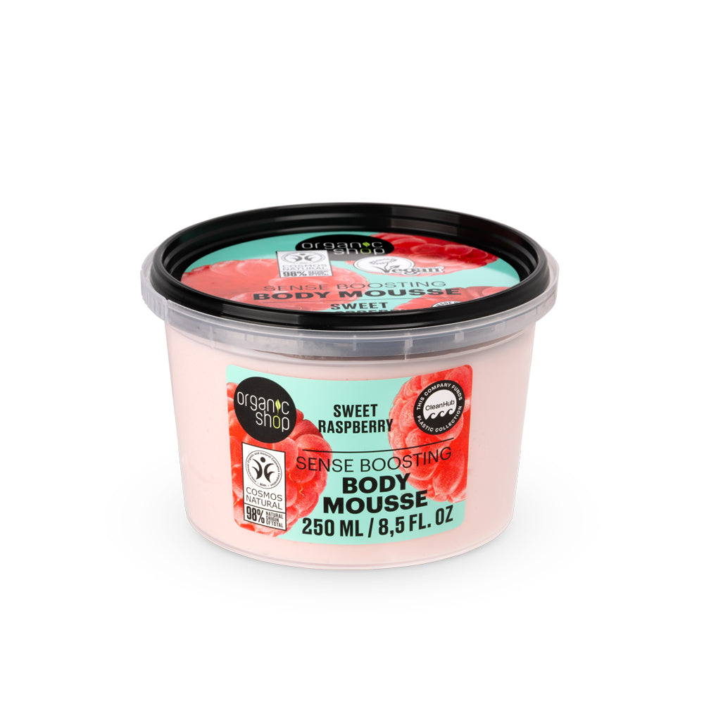 ORGANIC SHOP 03976E SWEET RASPBERRY SENSE BOOSTING BODY MOUSSE 250ML