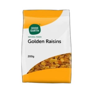 GOOD EARTH GOLDEN RAISINS 200 G 25C OFF
