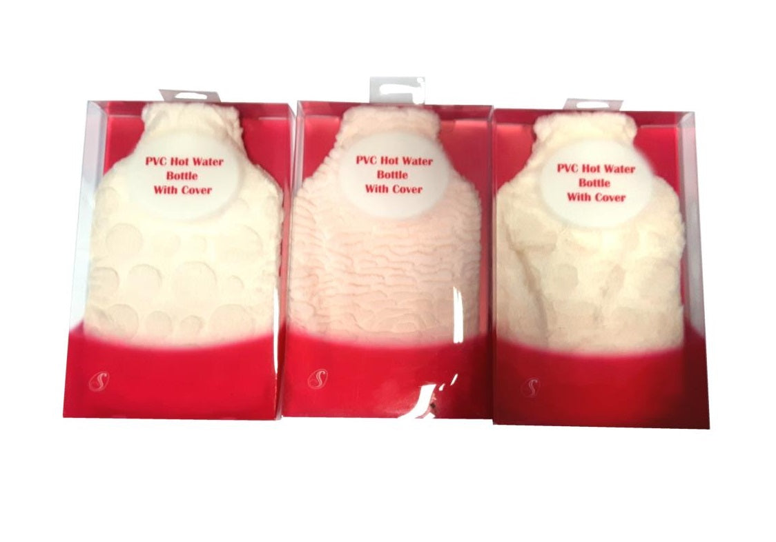 SERENADE 11394 PVC SOFT FABRIC HOT WATER BOTTLE WITH COVER