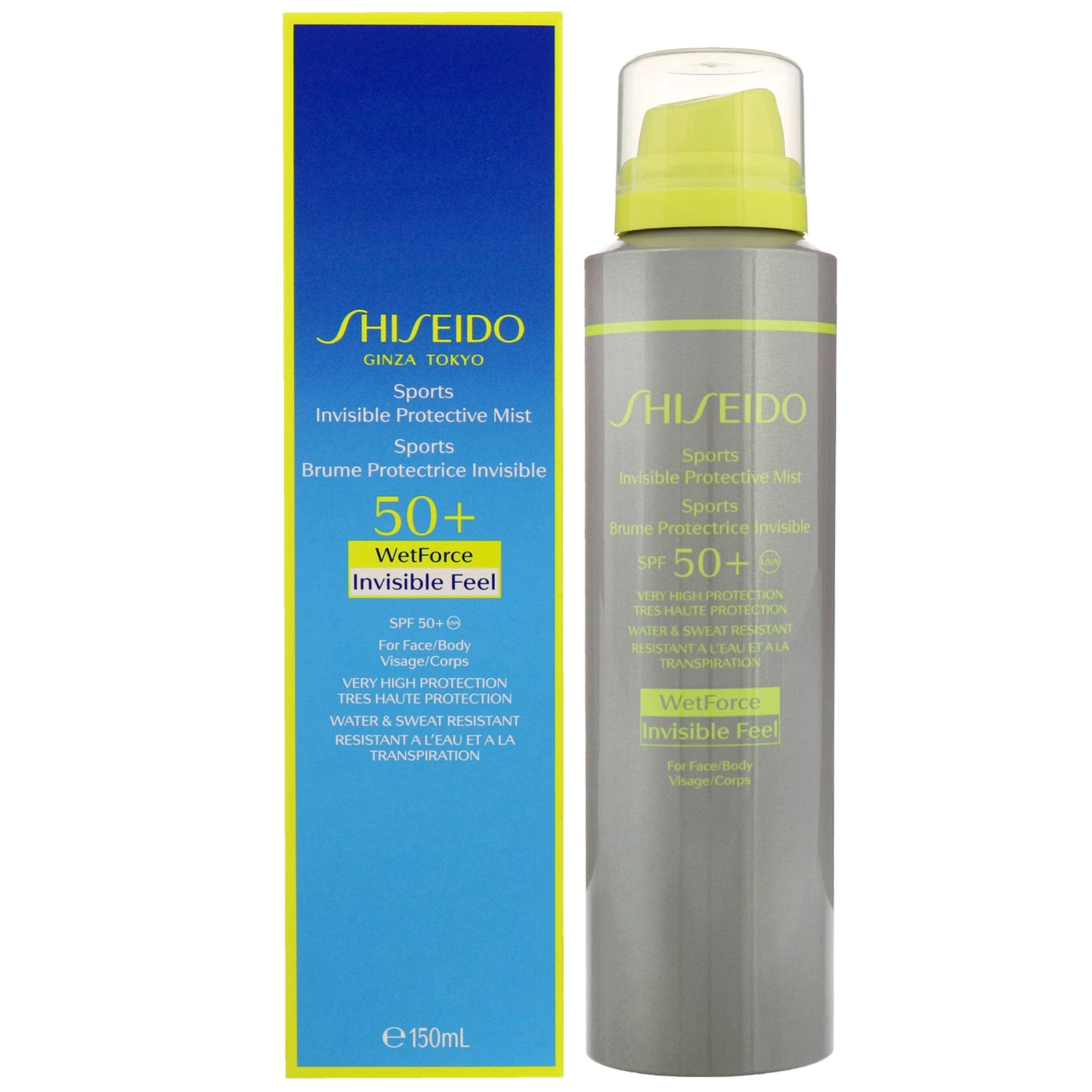SHISEIDO SPORTS INVISIBLE PROTECTIVE MIST SPF50+ 150ML - Image 2
